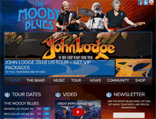 Tablet Screenshot of moodybluestoday.com